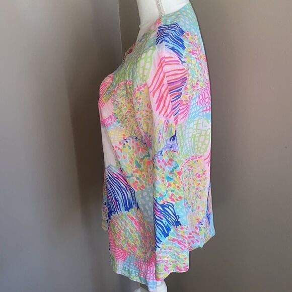 Lilly Pulitzer Amelia Island “Roar of the Seas” Tunic Top! - Picture 5 of 10